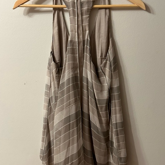 Rag and bone silk striped tank nude color combo - Picture 3 of 5